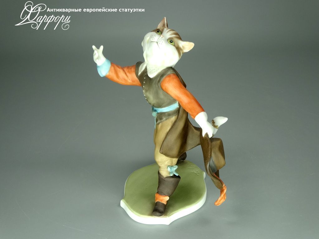 Купить фарфоровую статуэтку Kaiser Кот в сапогах